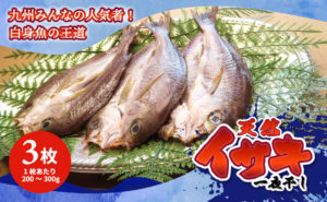 玄界灘こだわり一夜干しは精製された塩では摂れない天然ミネラルを豊富に含んだ塩を使用することにより、まろやかな塩味と柔らかな甘みを同時に感じていただける商品に仕上げております。 　玄界灘こだわり一夜干しを独自冷凍技術【冷透】処理により冷凍のまま焼くと、ふっくらに焼きあがるのが特長です。産地のお味を直接お届けします。 　イサキの干物は甘みがあり、鯛に勝るとも劣らない美味しさが堪能できます。ぜひご堪能ください。
